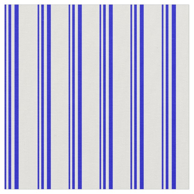 Blue & Light Cyan Colored Striped Pattern Fabric (Close Up)