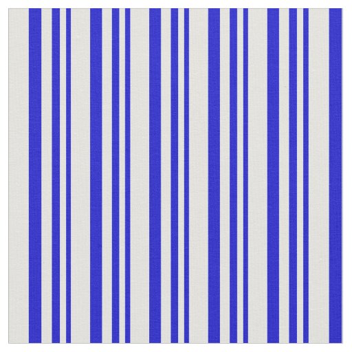 Blue & Light Cyan Colored Striped Pattern Fabric