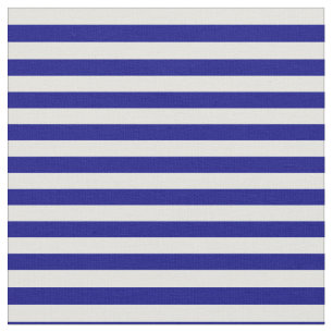 Blue & Light Cyan Colored Stripes/Lines Pattern Fabric
