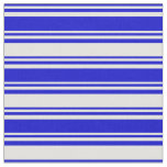 [ Thumbnail: Blue & Light Cyan Lines Pattern Fabric ]