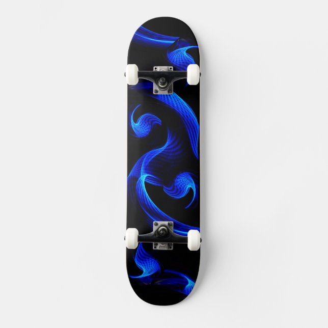 Blue Light Extravaganza Skateboard Deck (Front)