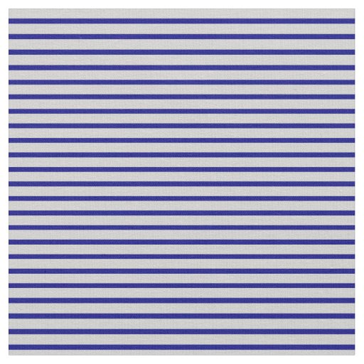 Blue & Light Gray Lined/Striped Pattern Fabric