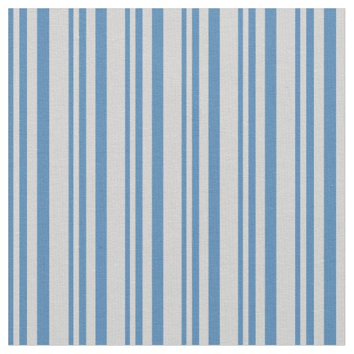 Blue & Light Gray Pattern Fabric