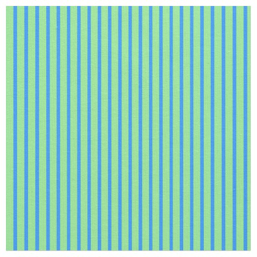 Blue & Light Green Colored Striped/Lined Pattern Fabric
