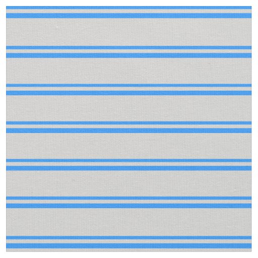Blue & Light Grey Stripes Pattern Fabric