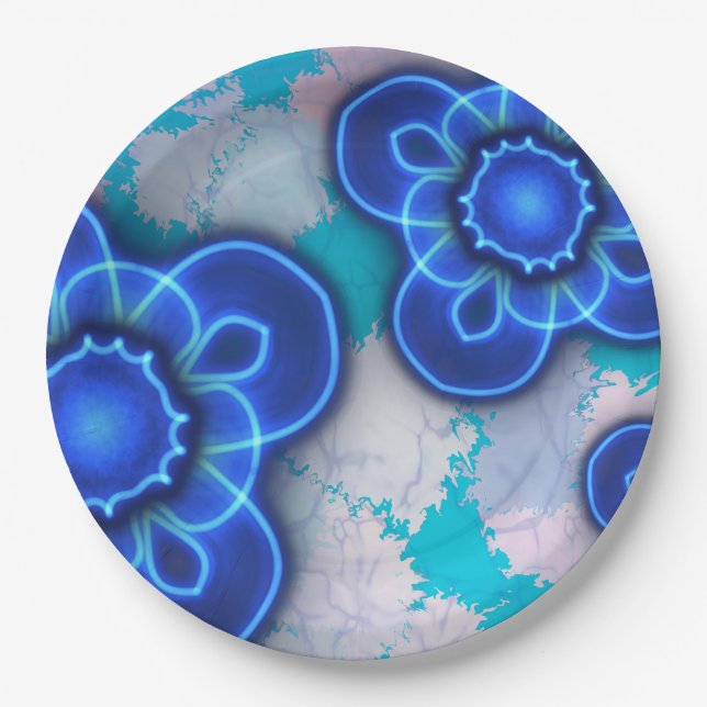 Blue light paper plates (Front)