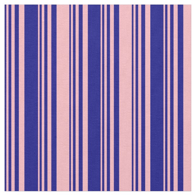 Blue & Light Pink Pattern Fabric (Close Up)