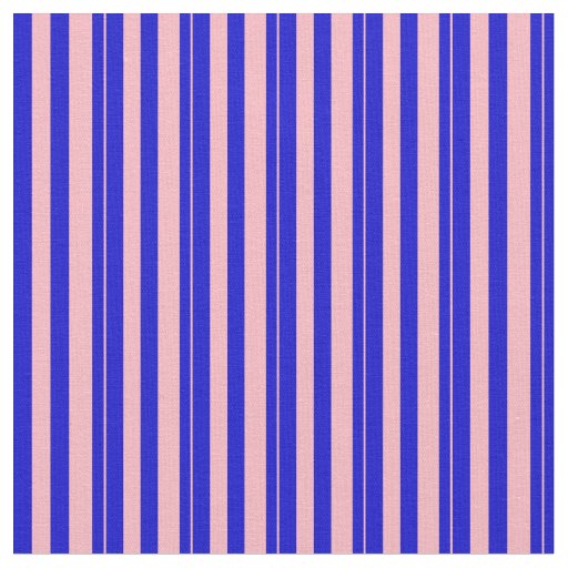 Blue & Light Pink Striped/Lined Pattern Fabric