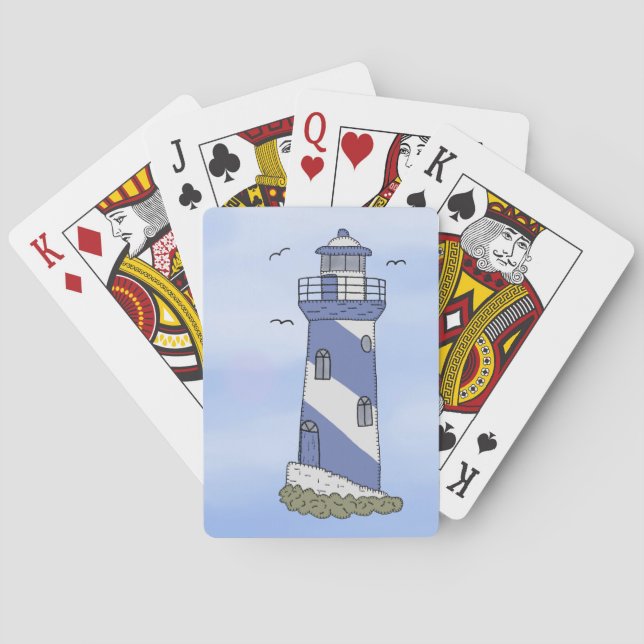 blue light poker cards (Back)