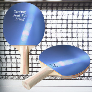 Blue Light Refraction Ping Pong Paddle
