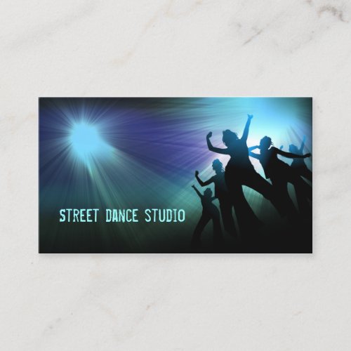 Blue Light Street Dance Studio Business Card