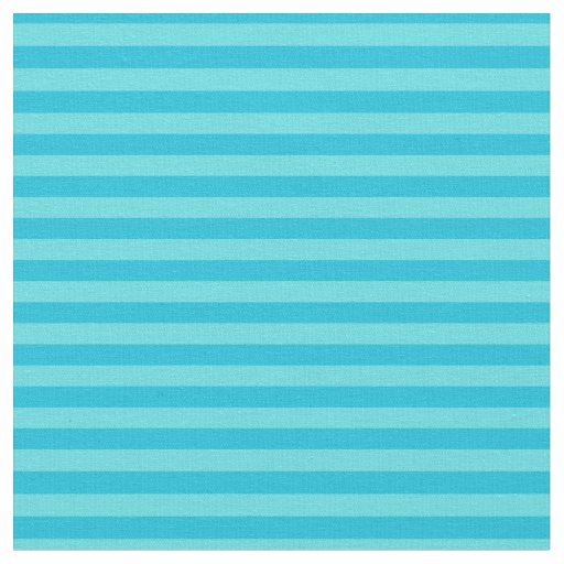 Blue & Light Turquoise Stripes Fabric