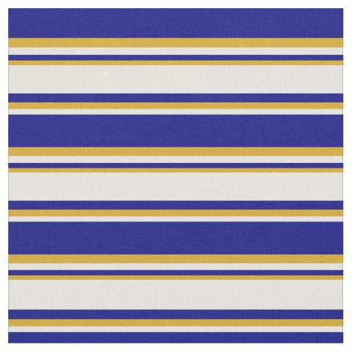 Blue, Light Yellow, and Goldenrod Lines Fabric