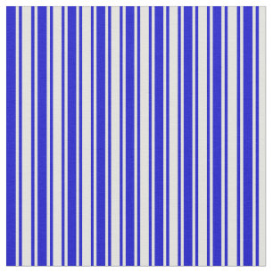 Blue & Light Yellow Colored Stripes/Lines Pattern Fabric