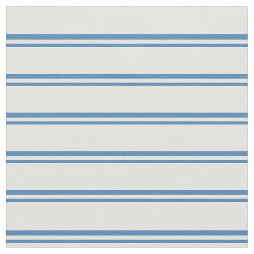 Blue & Light Yellow Striped Pattern Fabric