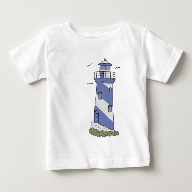 blue lighthouse baby T-Shirt (Front)