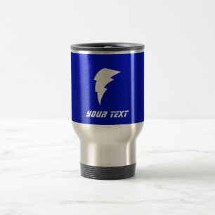 Blue Lightning Bolt Travel Mug