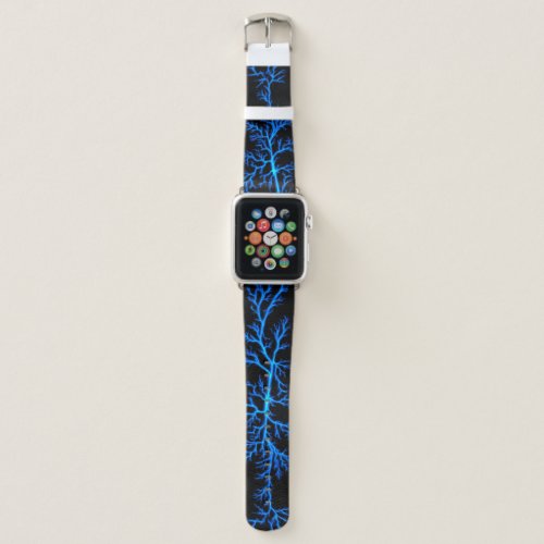 Blue Lightning Cracks Apple Watch Band