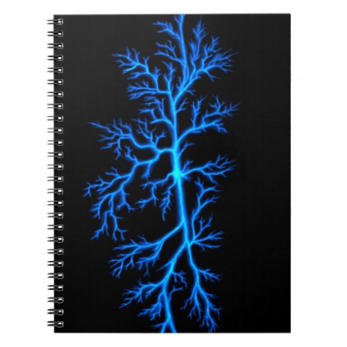 Blue Lightning Cracks Notebook