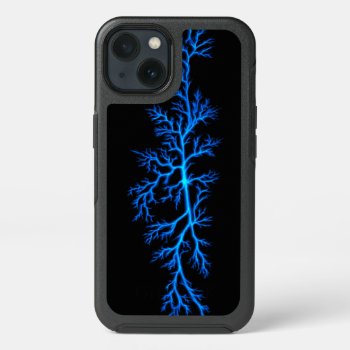 Blue Lightning Cracks Iphone 13 Case by FantasyCases at Zazzle