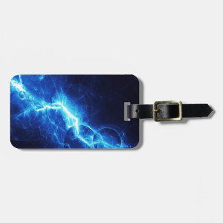 Blue Lightning Luggage Tag