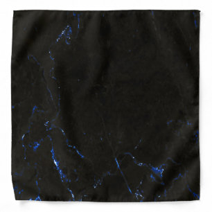 Blue lightning marble bandana
