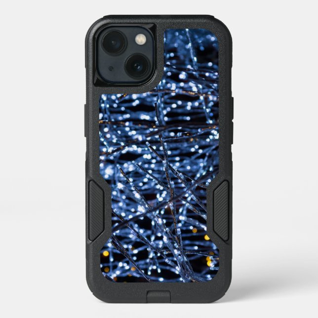 Blue Lights Abstract Otterbox iPhone Case (Back)
