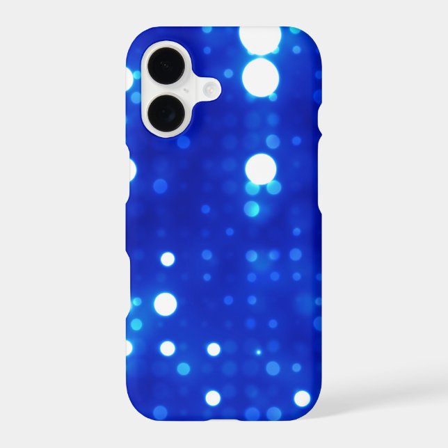 Blue Lights Polka Dot Pattern Iphone Case (Back)
