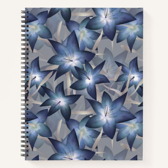 Blue lilies notebook (Front)