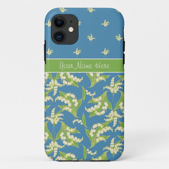 Blue Lily-of-the-Vally iPhone 5/5s Case-Mate Case (Back)