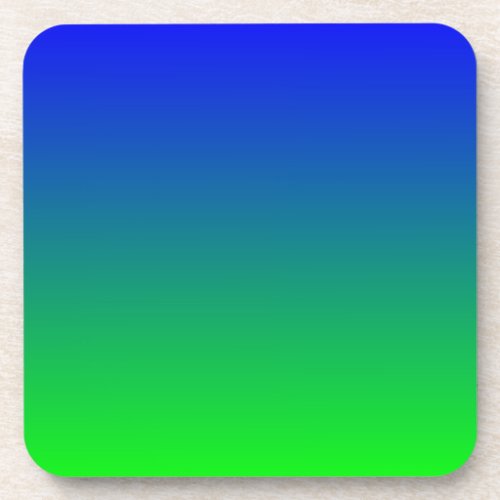 Blue Lime Gradient Coaster