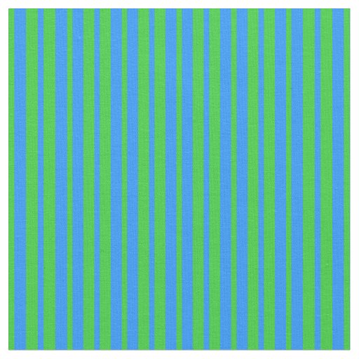Blue & Lime Green Stripes/Lines Pattern Fabric