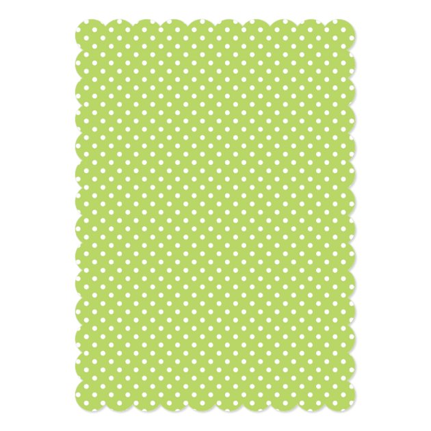 Blue & Lime Polka Dot Elephant Baby Shower Invitation