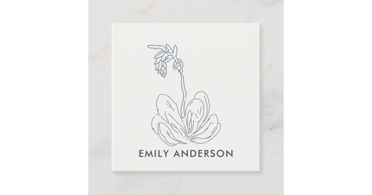 Blue Line Drawing Desert Cacti Succulent Foliage Square Business Card Zazzle Com,Cute Clean Anime Pics