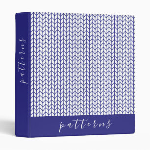 BLUE LINE KNIT 3-Ring Binder II