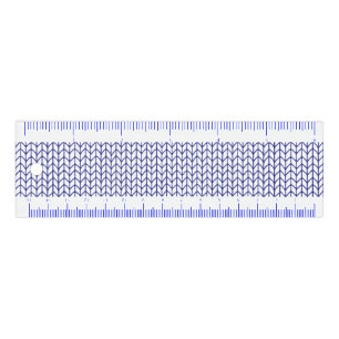 BLUE LINE KNIT 6" Ruler
