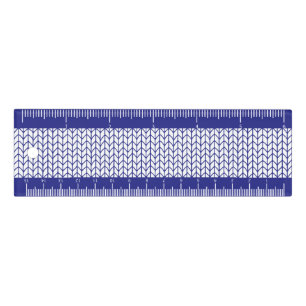 BLUE LINE KNIT 6" Ruler / Blue
