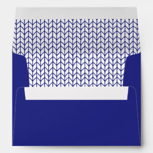 BLUE LINE KNIT A7 Envelope (5x7 cards) / Blue