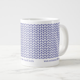 BLUE LINE KNIT Business ID Big White Mug