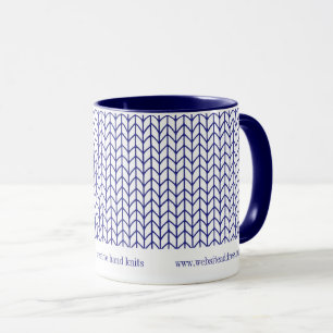 BLUE LINE KNIT Business ID Navy Combo Mug