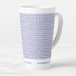 BLUE LINE KNIT Business ID Tall Latte Mug
