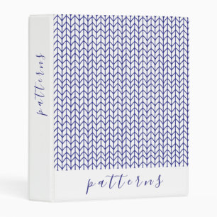 BLUE LINE KNIT Mini Binder 