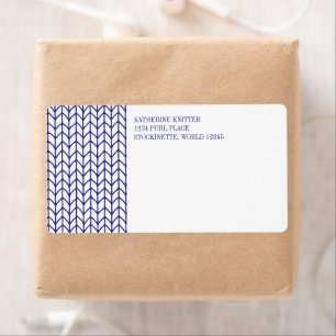 BLUE LINE KNIT Shipping Address Labels