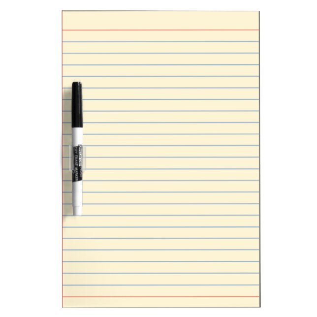 blue line medium dry erase board (Front)