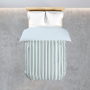 Blue Line Pattern Classic Beach House Bedroom Duvet Cover