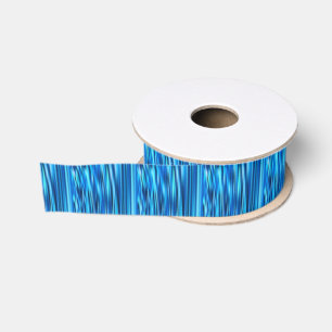 Blue Line Tussle Grosgrain Ribbon