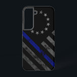 Blue Line Vintage Betsy Ross American Flag Samsung Galaxy S22 Case<br><div class="desc">Show Your Support for Our First Responders! Police,  Fire And Rescue,  and EMT Available!</div>