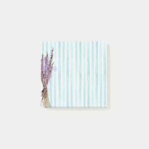 Blue Line Watercolor Post it notes