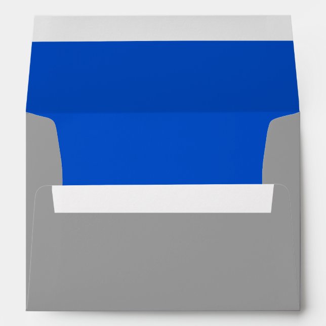 Blue Lined with Any Color Envelope (Back (Bottom))