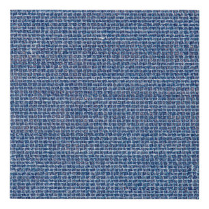 Blue linen texture closeup photo background. faux canvas print